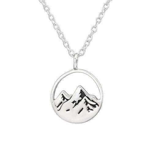 Mountain - Sterling Silver Delicate Necklace.