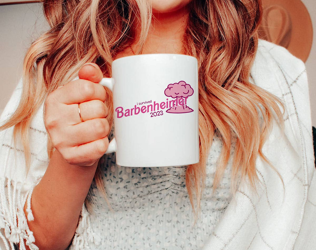 I Survived Barbenheimer -  Pop Culture Coffee Mug Barbie
