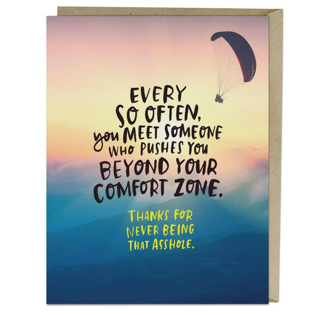 Comfort Zone Card.