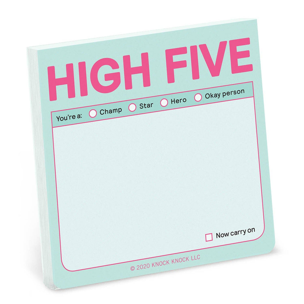 High Five Sticky Notes (Pastel Version)