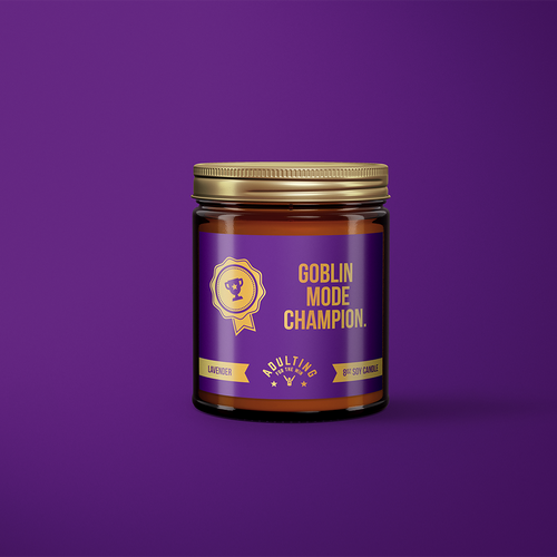 Goblin Mode Champion - Lavender Scented Candle.