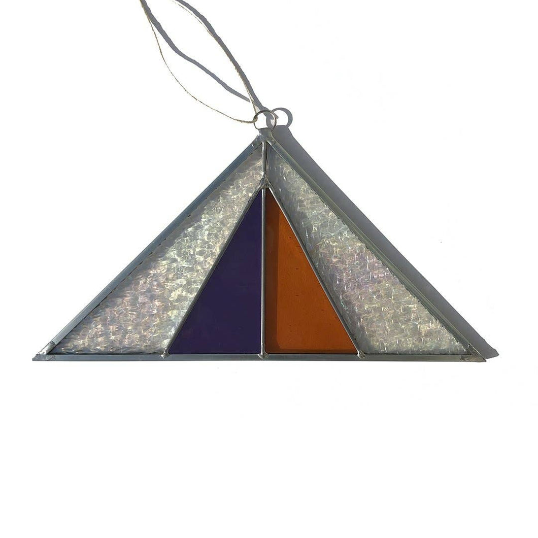 Triangle Stained Glass Suncatcher - Moondream