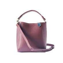 Load image into Gallery viewer, Yaya Leather Bucket Bag - Burgundy.
