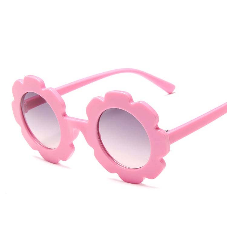 Pink Sunglasses Flower Power for Girls Kids UV400