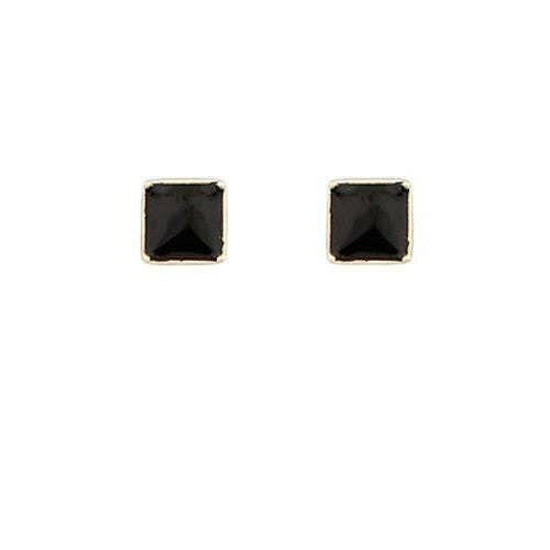 Black Acrylic Square Stud.