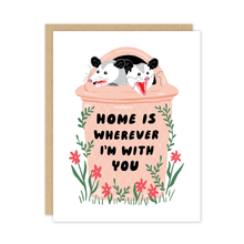 Load image into Gallery viewer, Possum Home Trash Love Friendship Card.
