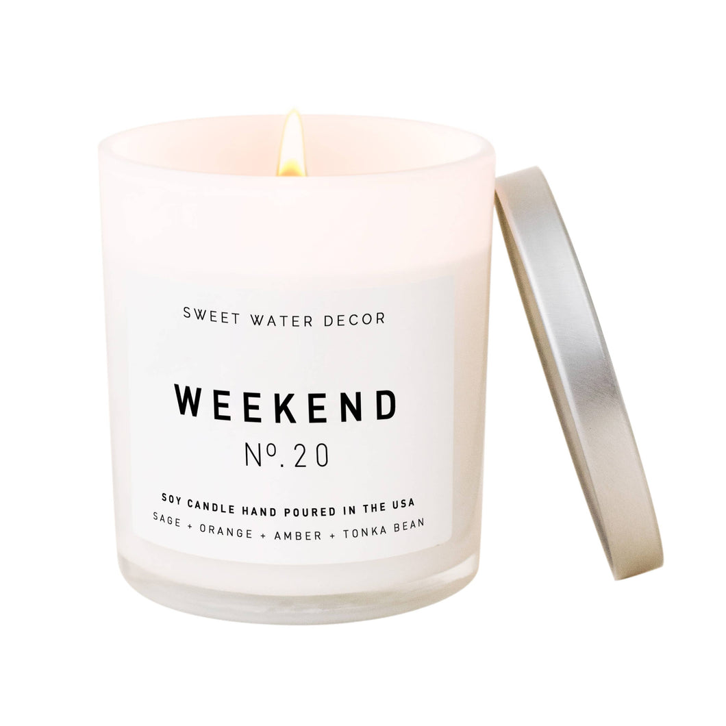 Weekend Soy Candle | White Jar Candle