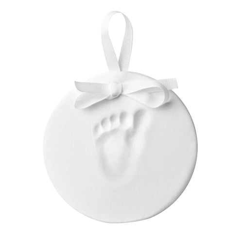 Baby Print Hanging Keepsake, White.