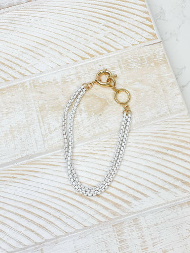 Enamel Box Chain Bracelets.
