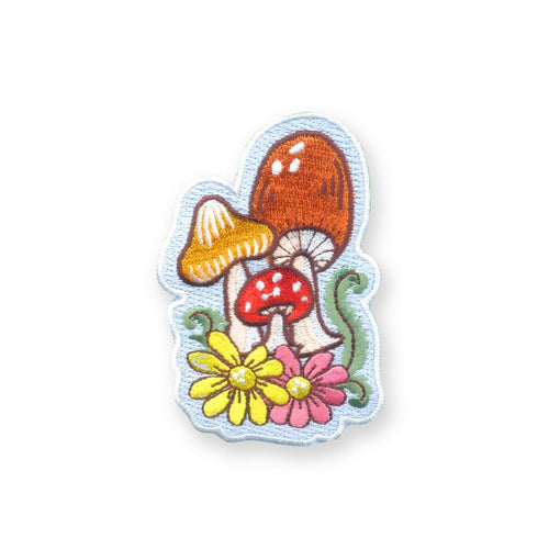 Mushrooms Embroidered Patch.