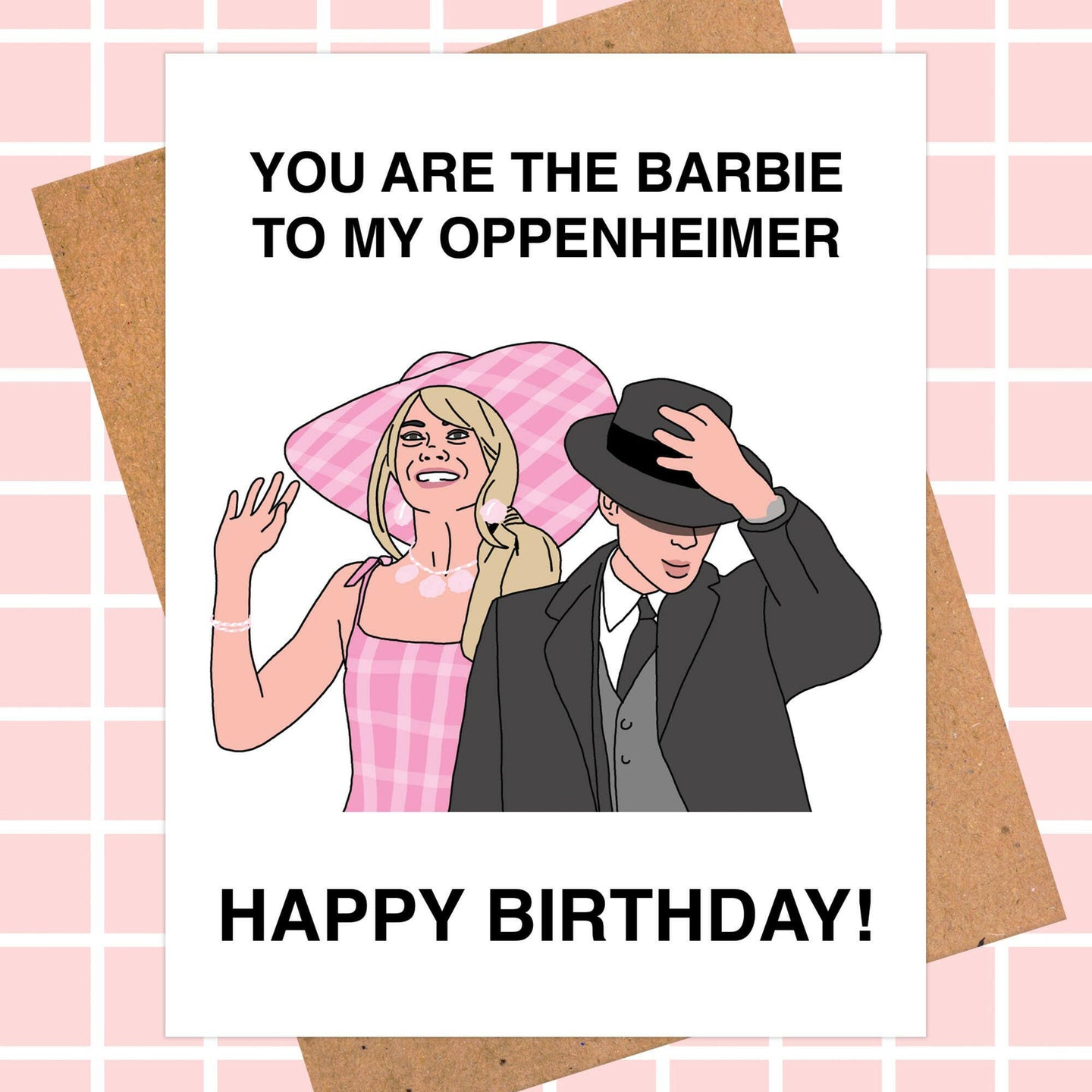 Barbenheimer Birthday Card, Barbie Oppenheimer.