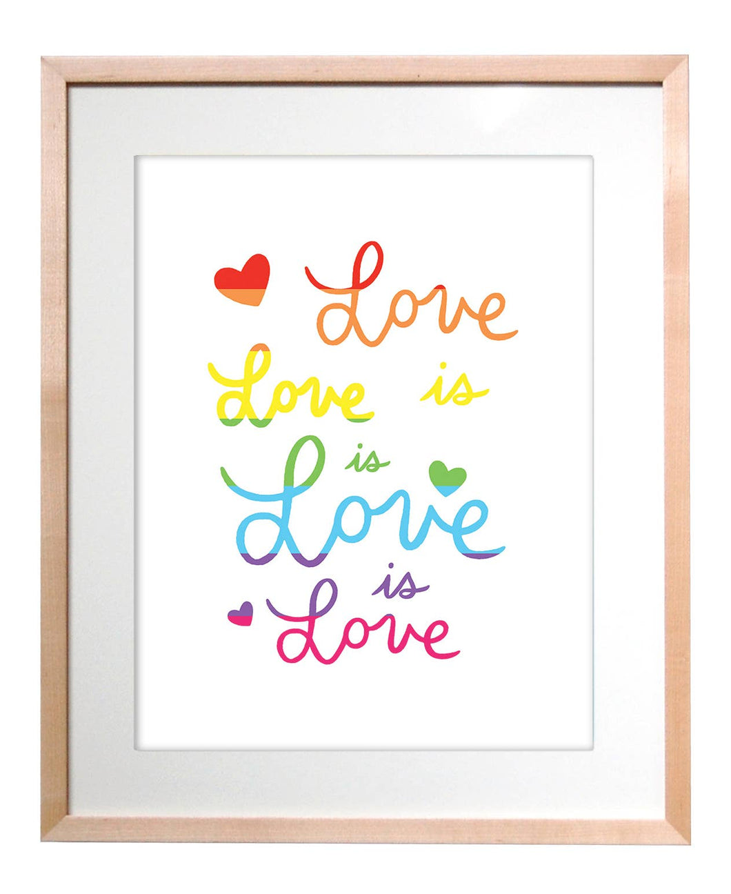 11x14 Love is Love is Love Art Print