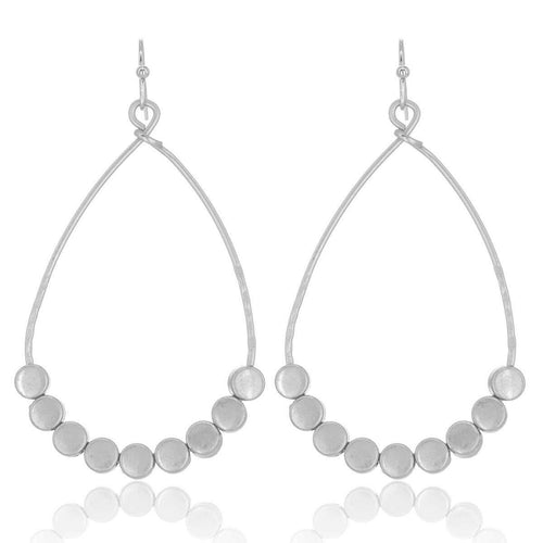 Charm Teardrop Metal Earrings.