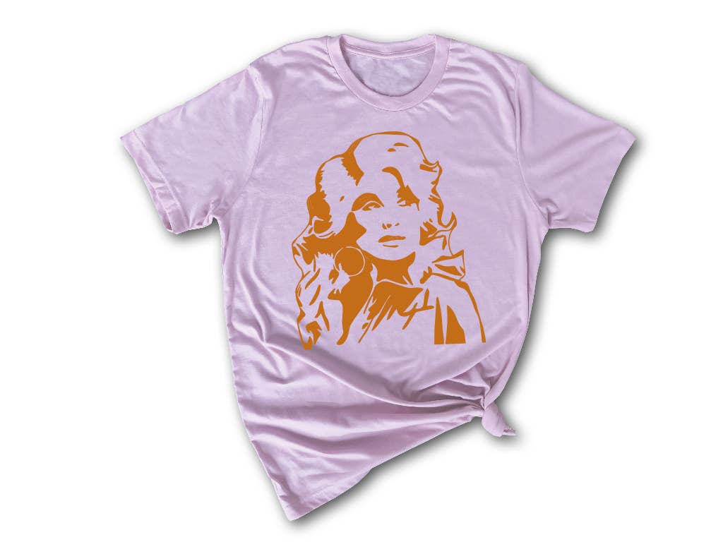 Dolly Soft Pink and Burnt Orange Tee