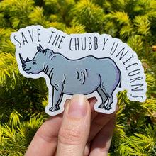 Load image into Gallery viewer, Save The Chubby Unicorns - Die Cut Stickers
