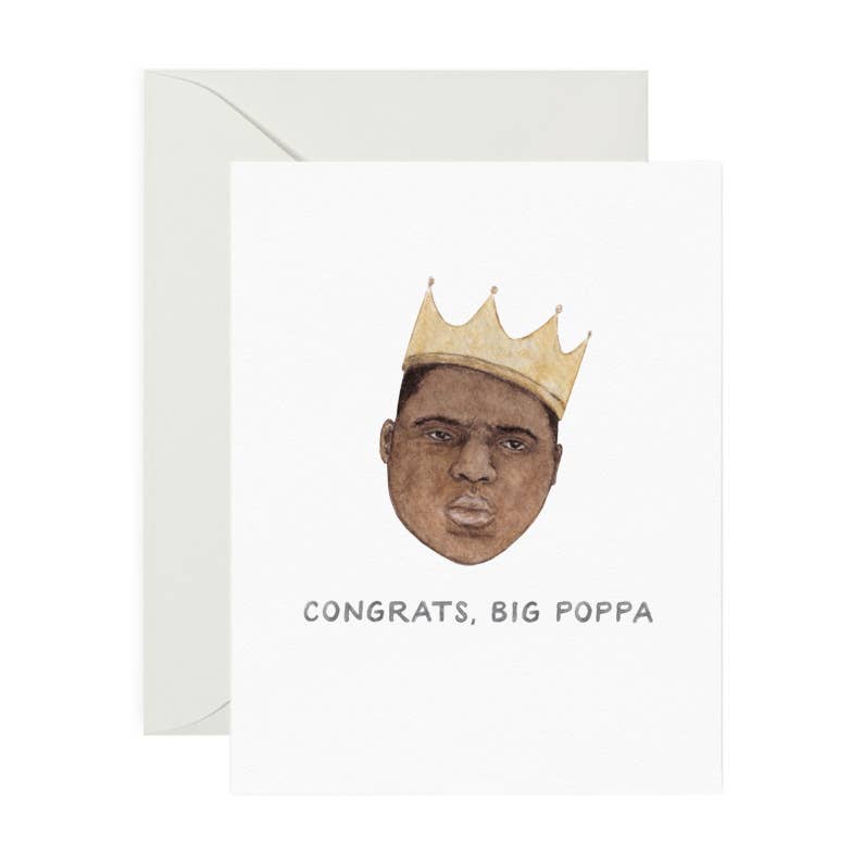 Big Poppa New Dad Card