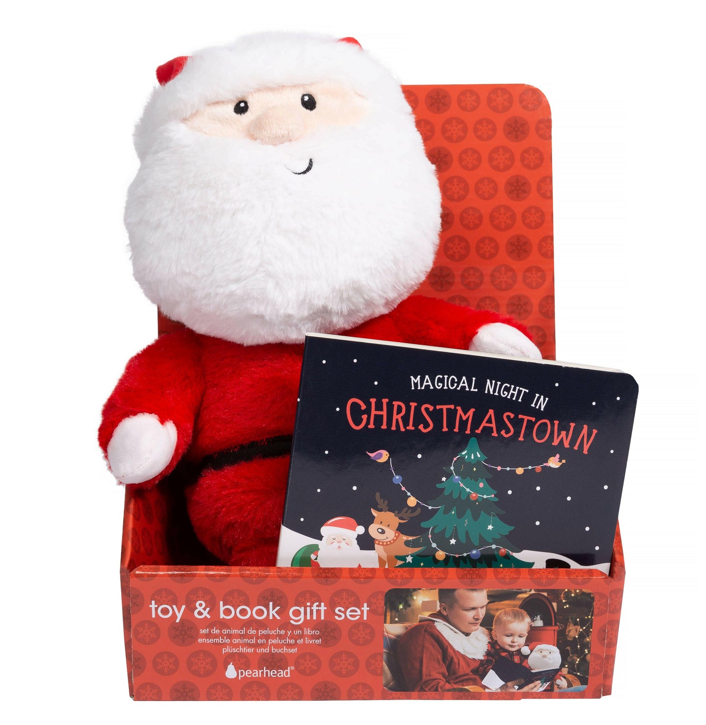 Santa Toy & Christmas Board Book Holiday Gift Set.