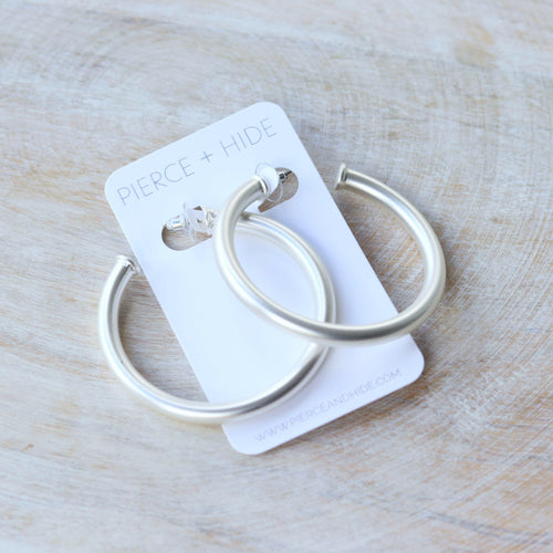 Silver Everyday Hoop.