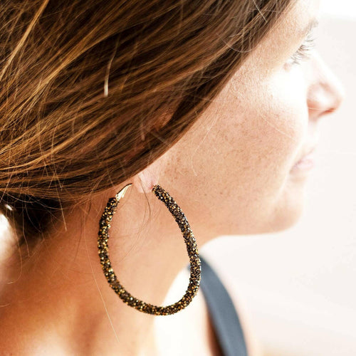 Black & Gold Demi Earrings.