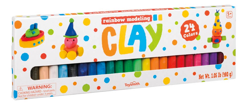 Toysmith Rainbow Clay, 24 different colors