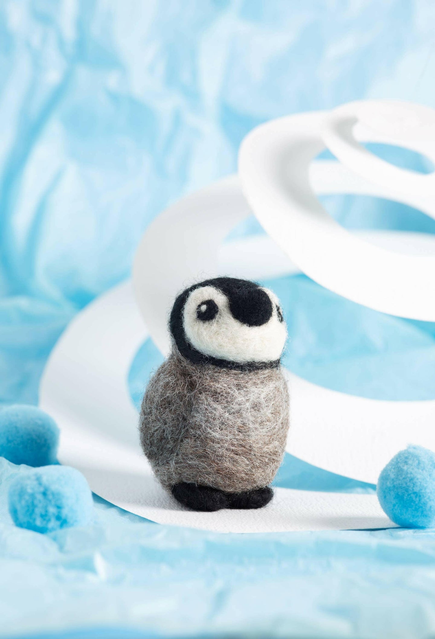 Baby Penguin Mini Felting Kit.