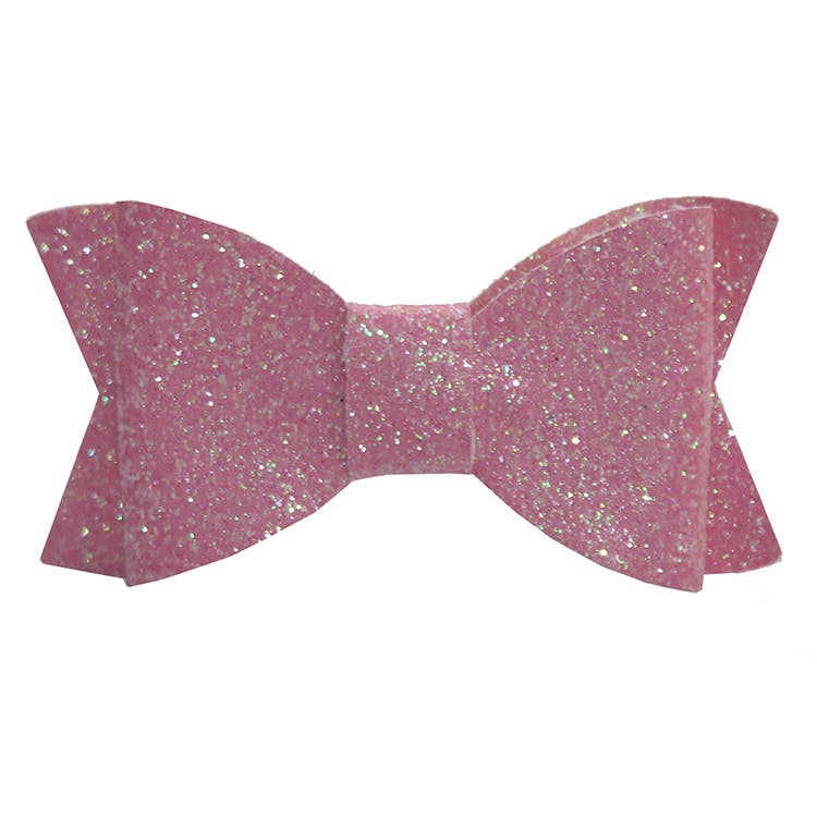 Small Glitter Bow (Pink)