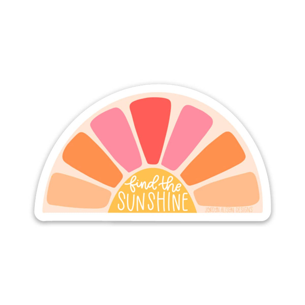 Find The Sunshine, Vinyl Sticker