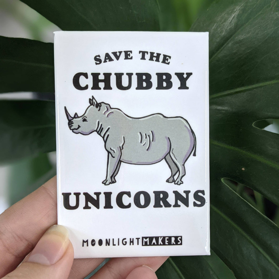 Save The Chubby Unicorns - Funny Fridge Magnets