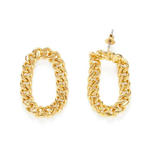 Cuban Link Earrings.