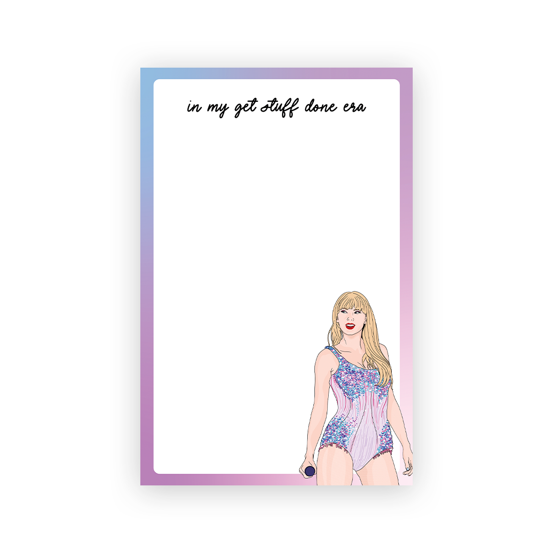 Taylor Swift, Get Stuff Done Era, The Era's Tour, Notepad.