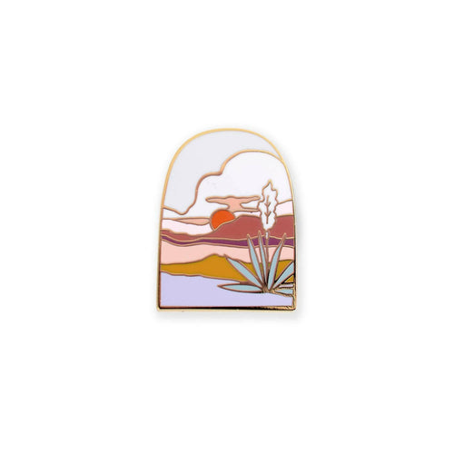 Agave Sunset Enamel Pin.