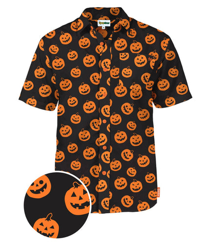 Pumpkin Button Down Shirt.