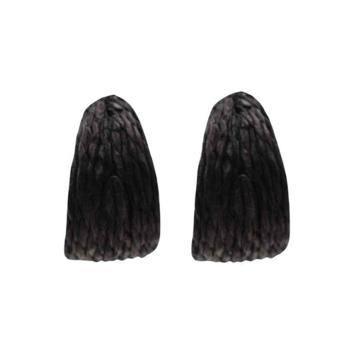 Black Raffia + Gold Hoop.