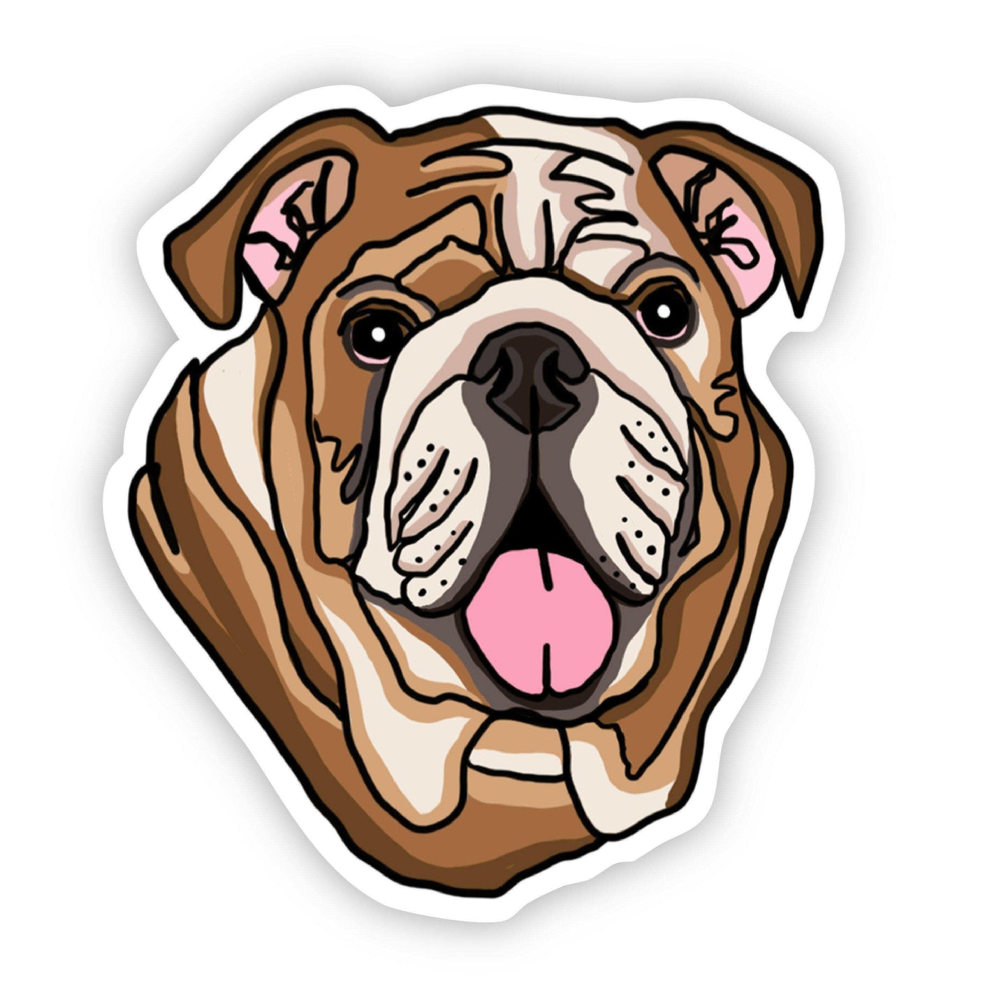 English Bulldog Sticker.