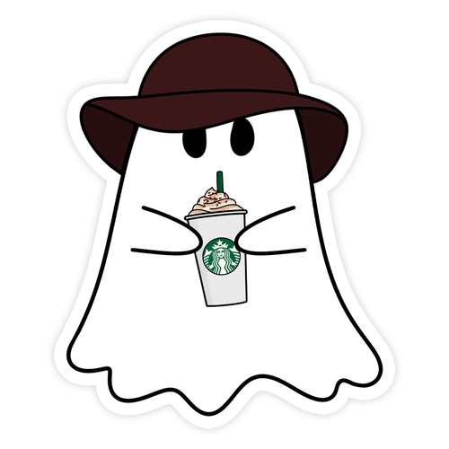 Basic Ghost Fall Sticker.