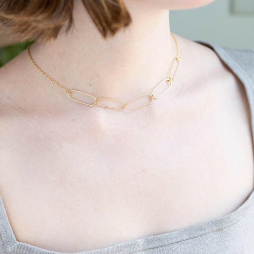 Paperclip Chain Necklace.