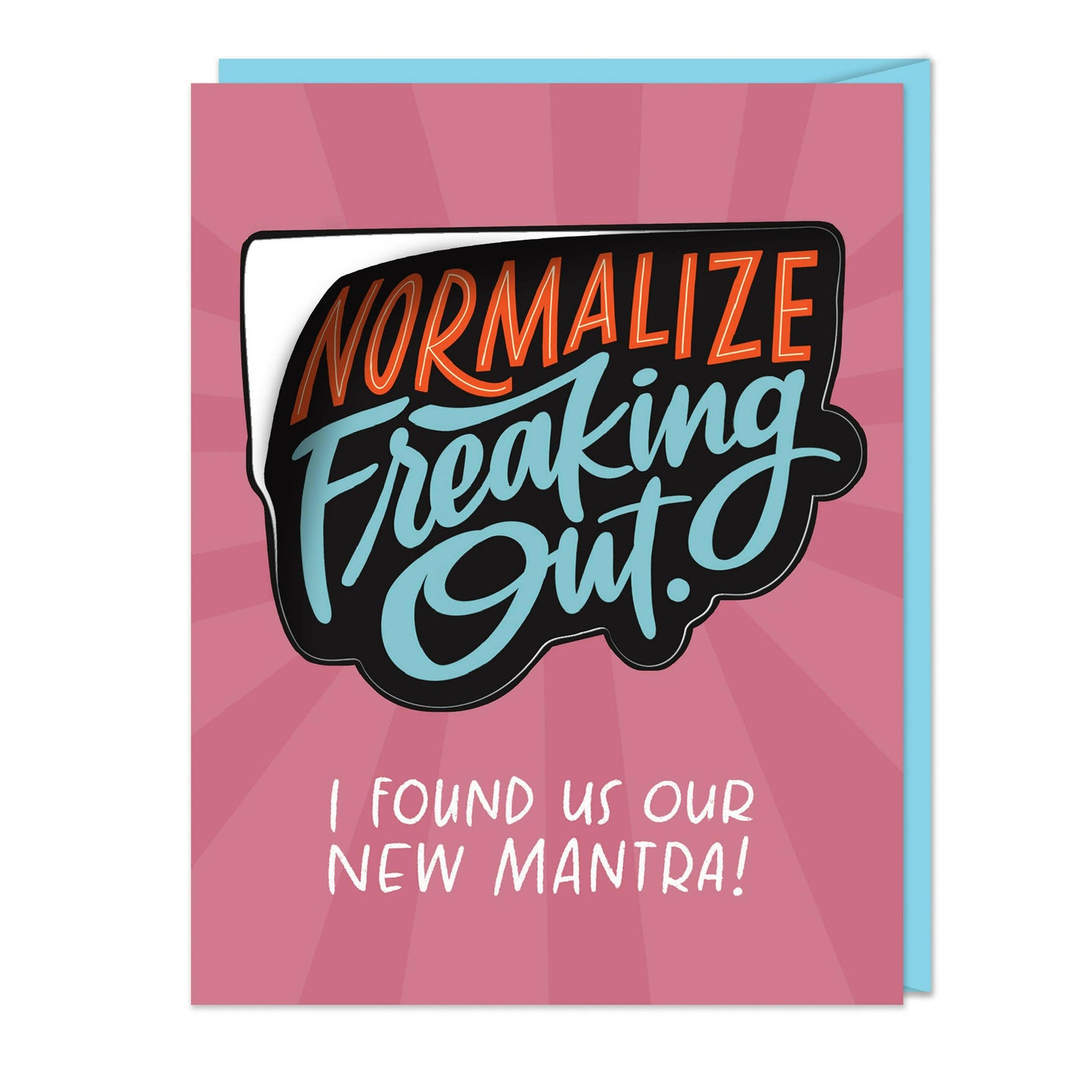 Freaking Out Sticker Card.