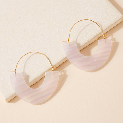 Acetate Dangle Earrings.