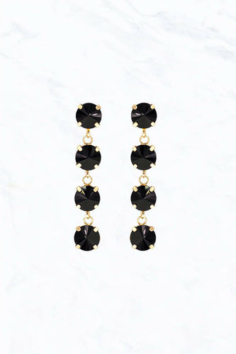 Round Bead Drop Earrings.