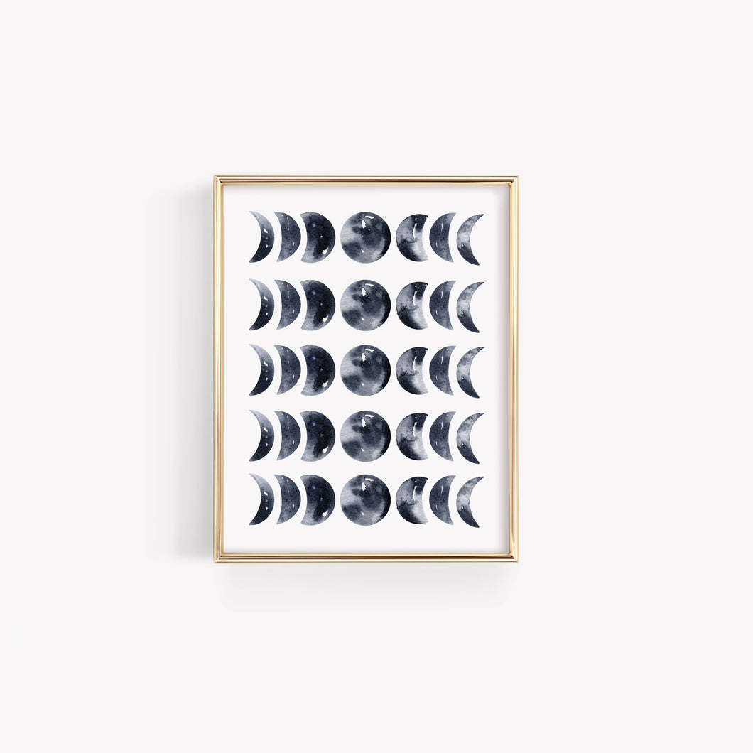Moon Phase Print - Horizontal
