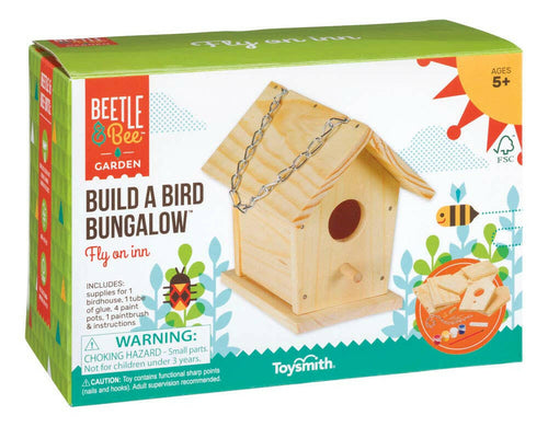 Beetle & Bee Build A Bird Bungalow, Backyard Birdhouse Kit 40m% off!.