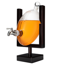 Load image into Gallery viewer, Football Decanter Set for Whiskey, Wine &amp; Other Liquor
