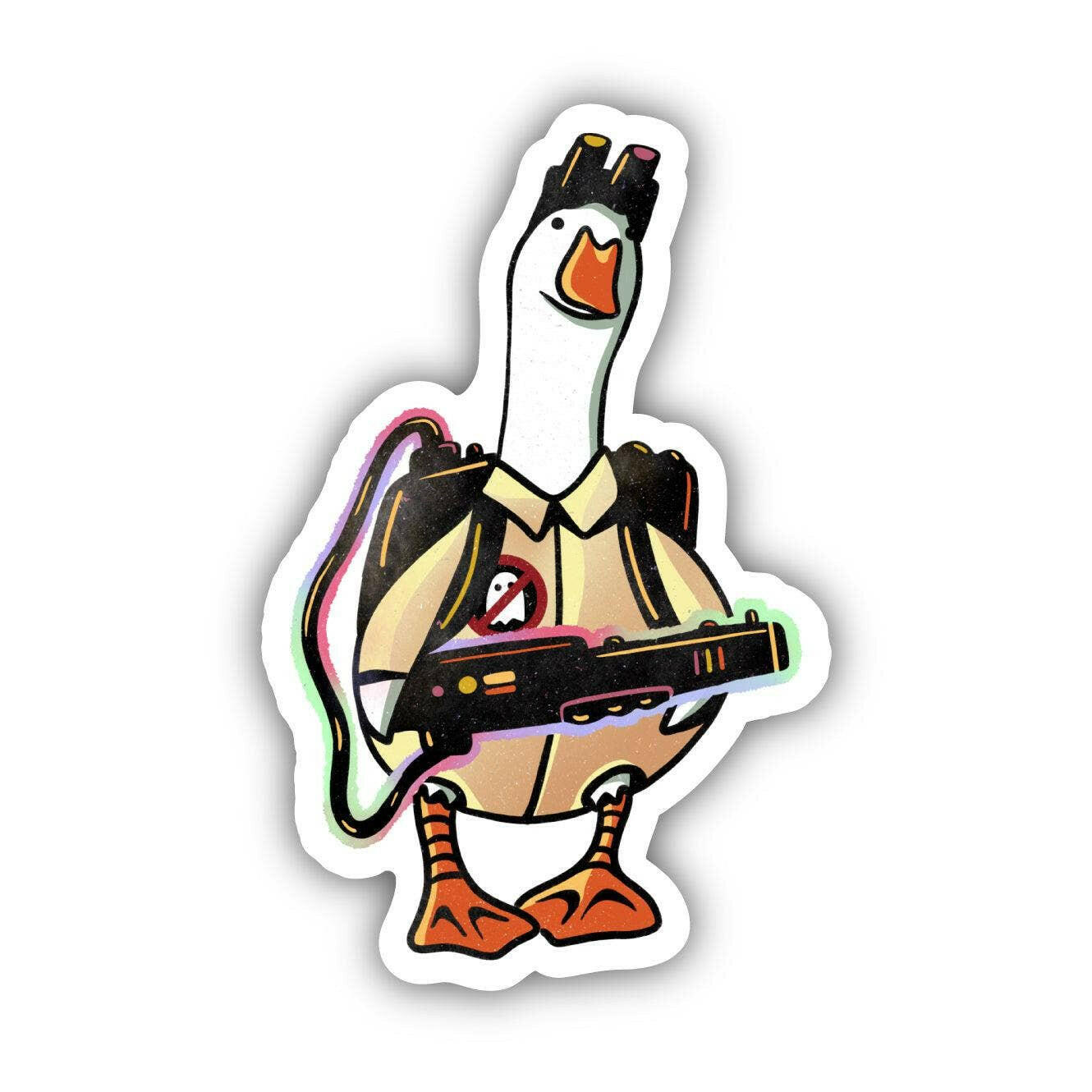 Goose Busters! Ghost Buster Fan Art Sticker.