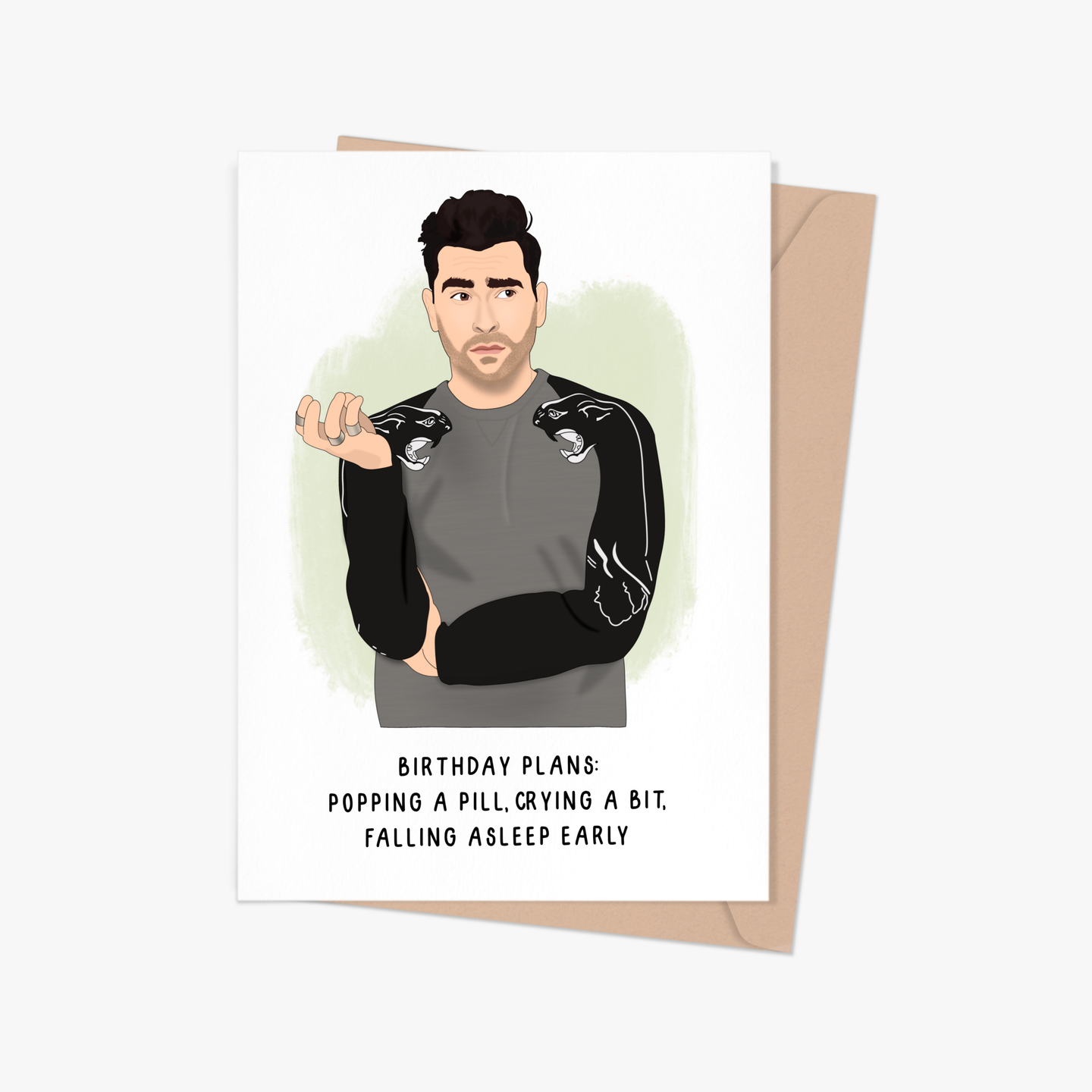 David Rose Schitt's Creek Birthday Card.