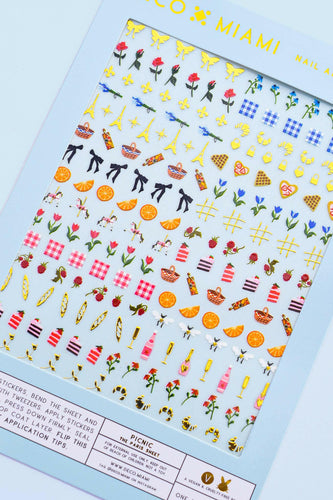 Nail Art Stickers - Picnic (Paris).