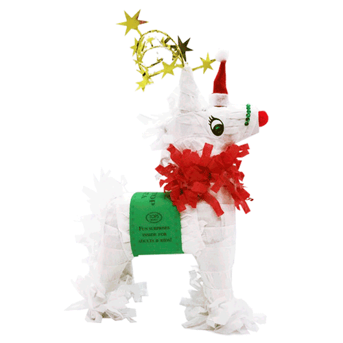 Mini Tabletop Reindeer Piñata.