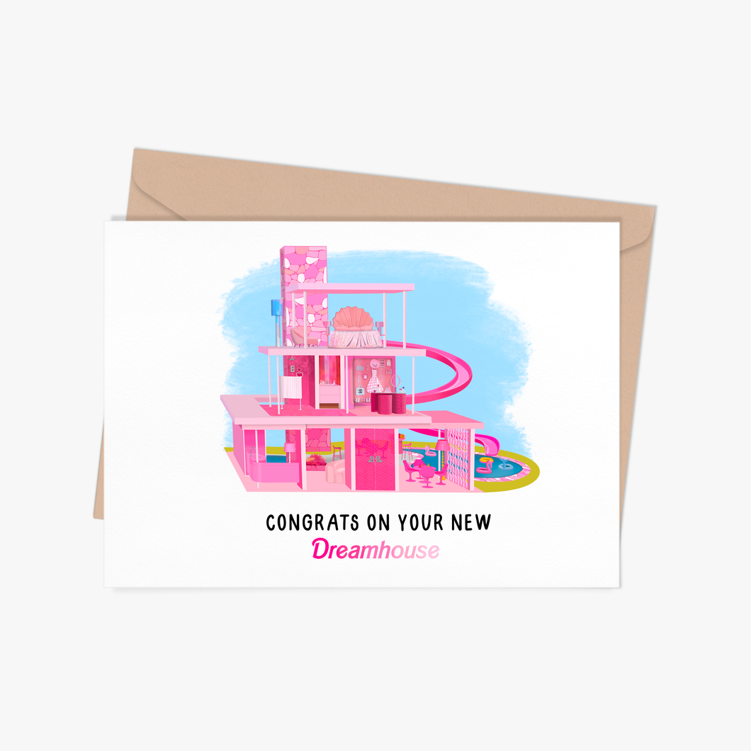 Congrats on Your (Barbie) Dreamhouse New Home Greeting Card
