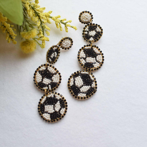 Soccer Ball Earrings.