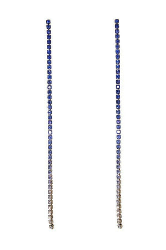 Rhinestone Long Drop Earrings.