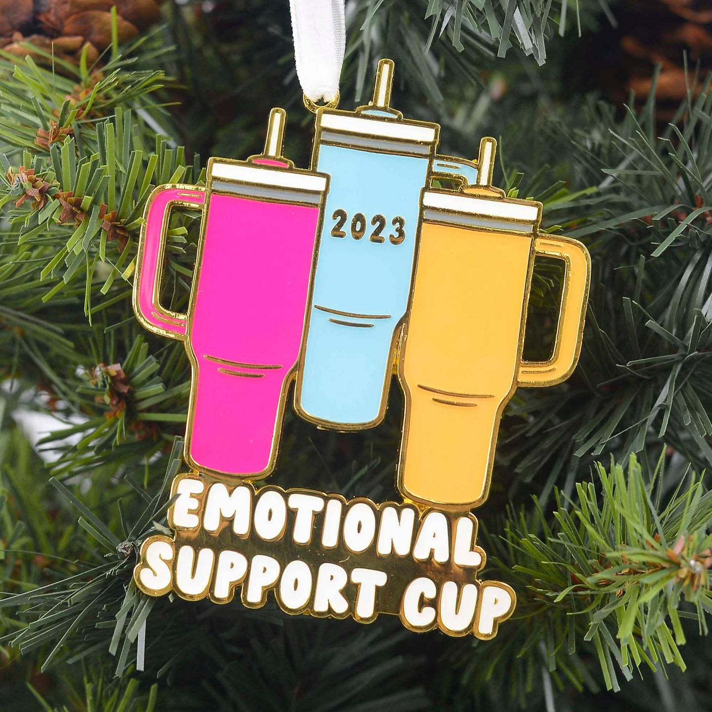 2023 Emotional Support Cup Christmas Ornament.